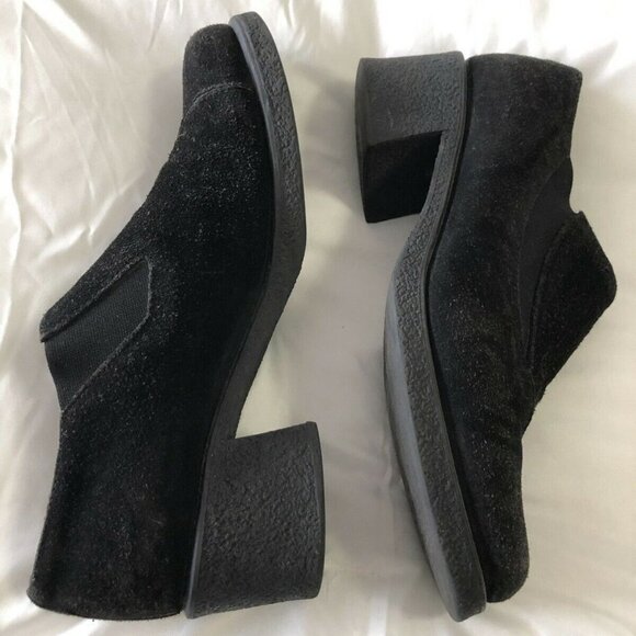 Aquatalia Shoes - Aquatalia by Marvin K Black Square Booties Shoes Womens Sz 8.5 Made in Italy.